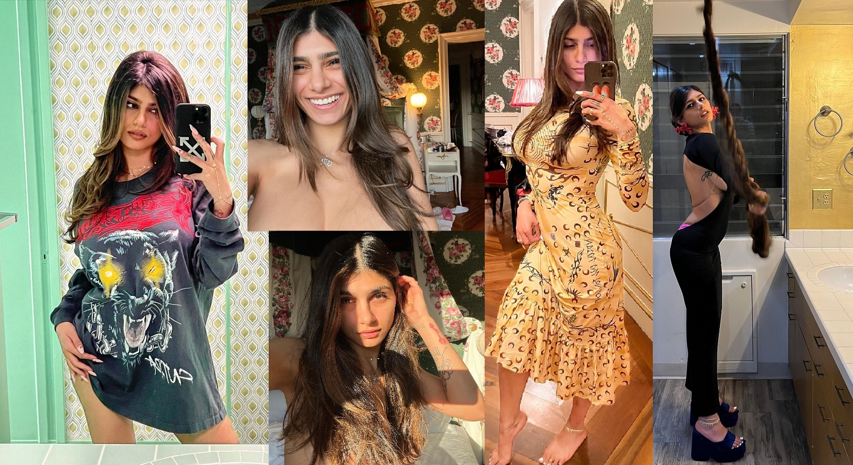 Mia Khalifa wows fans with racy bathroom selfies wearing nothing but
