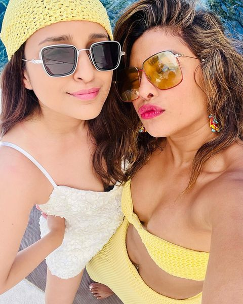 Seaside fun, poolside photoshoot, Parineeti Chopra shares Priyanka Chopra's birthday pictures