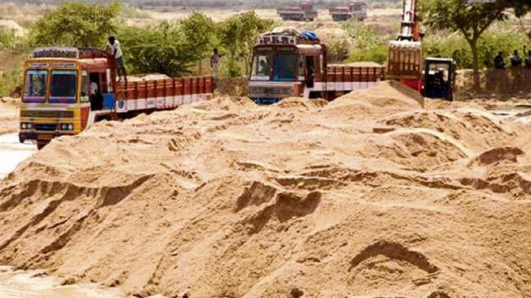 illegal sand mining