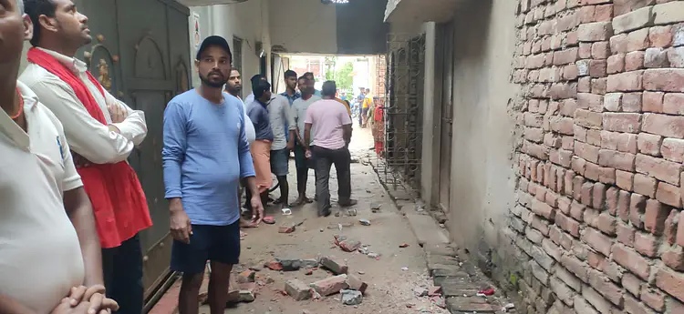 School roof railing collapsed