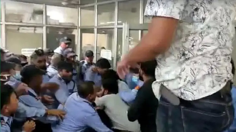 Students beaten by security personnel of JNU