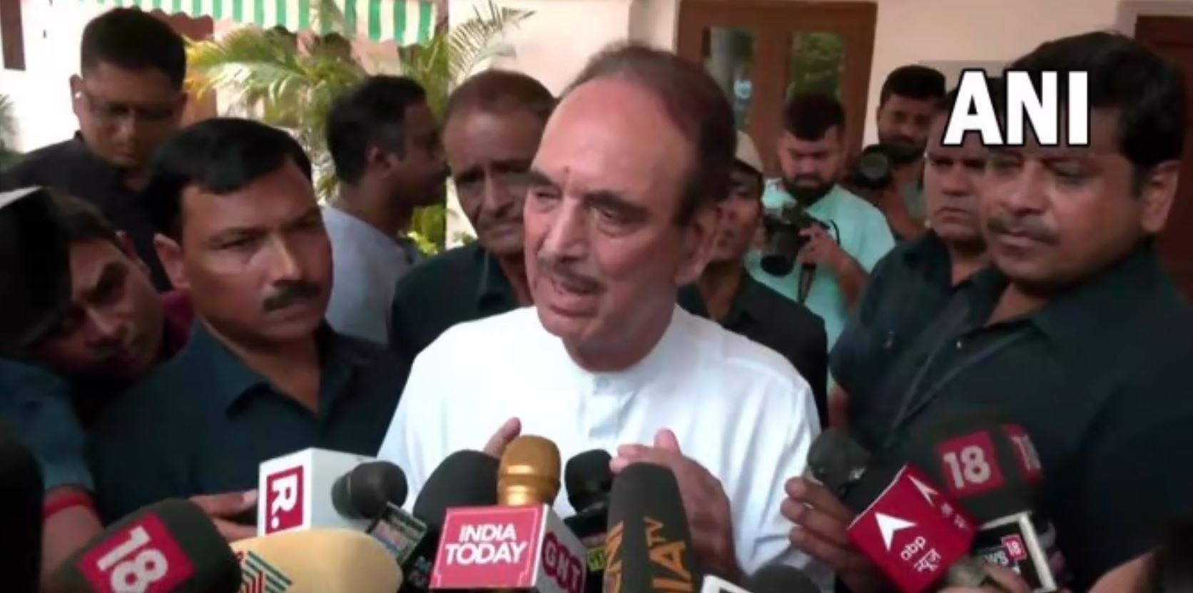 Azad Resignation Jammu and Kashmir