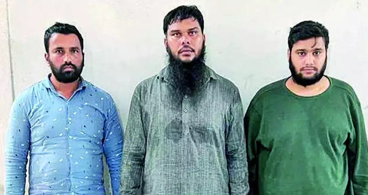Three suspected terrorists belonging to ISI arrested