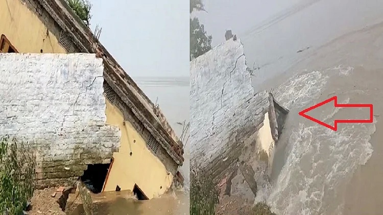 Bihar Flood: Bhagalpur floods again devastation, many villages in the grip of erosion, houses are merging in the Ganga