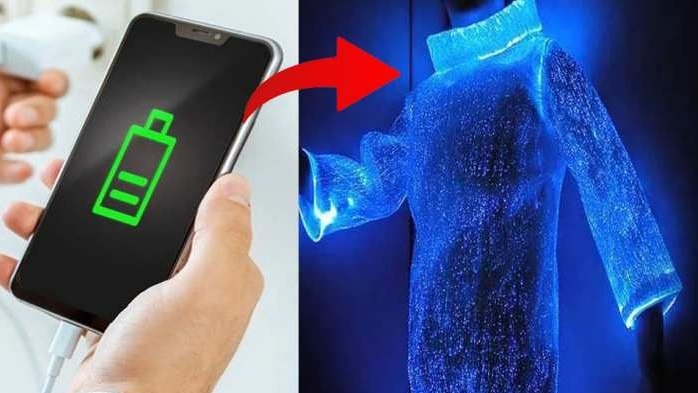 Got rid of the charger Smartphone will be charged with your clothes the battery will be full in just a blink of an eye