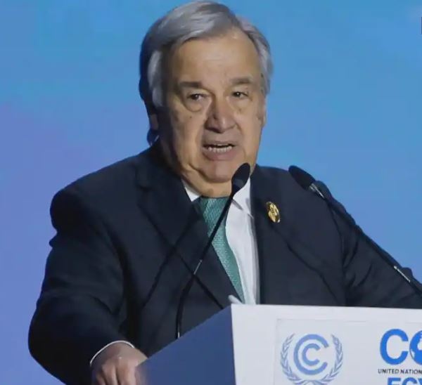 UN chief warns on climate change