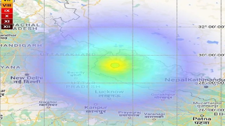 Earthquake tremors in Delhi NCR