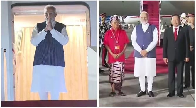 PM Modi arrives in Bali
