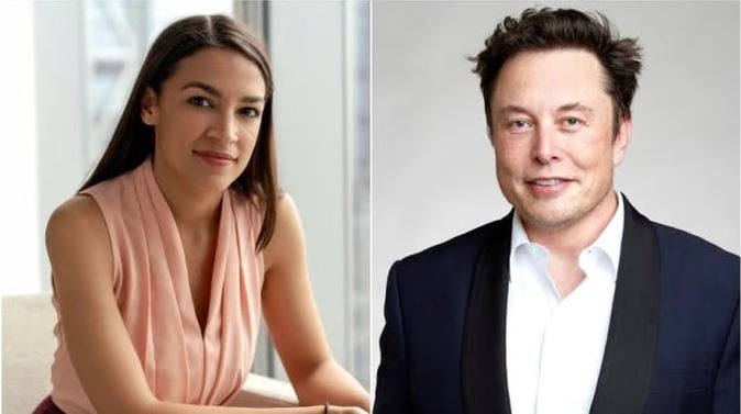 Alexandria Ocasio Cortez and Elon Musk