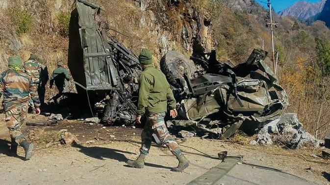Sikkim army truck fell into the ditch