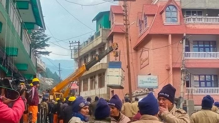 Action to demolish Malari Inn and Mount View Hotel begins, highway closed by putting barricade