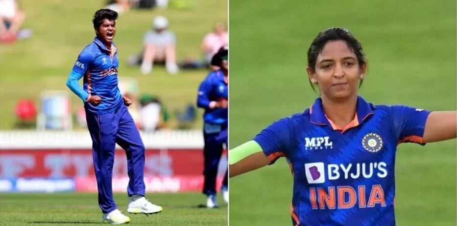 Harmanpreet Kaur and Pooja Vastrakar