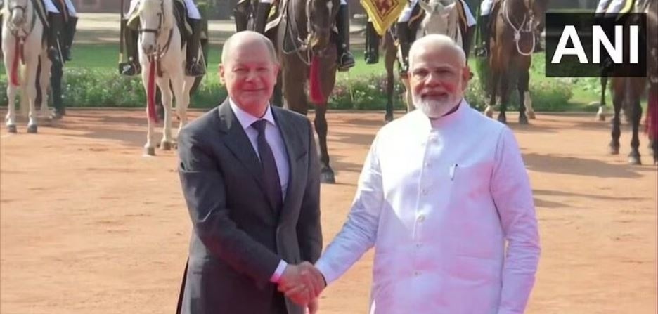 PM Narendra Modi and German Chancellor Olaf Scholz