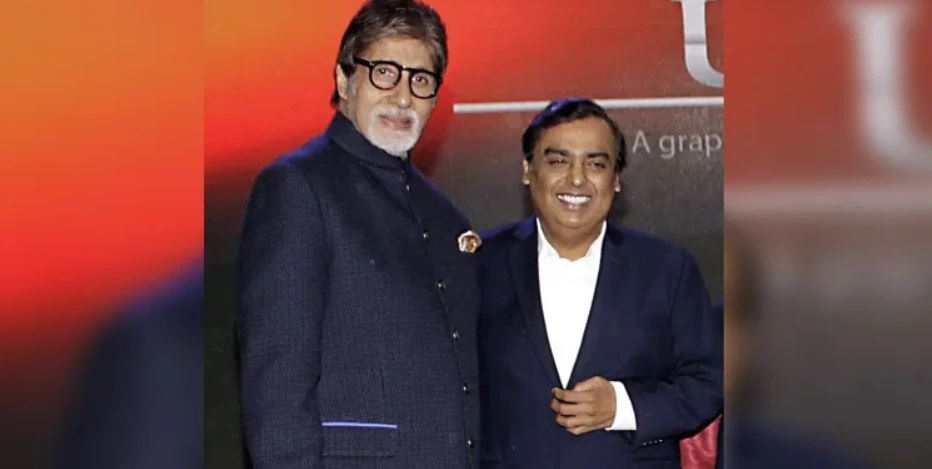 Mukesh Ambani and Amitabh Bachchan