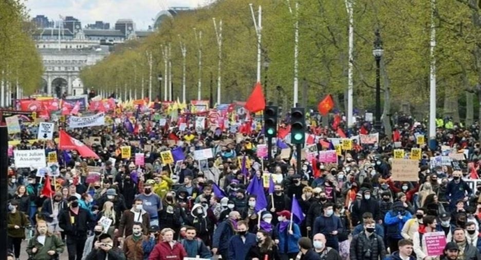 Protests in London