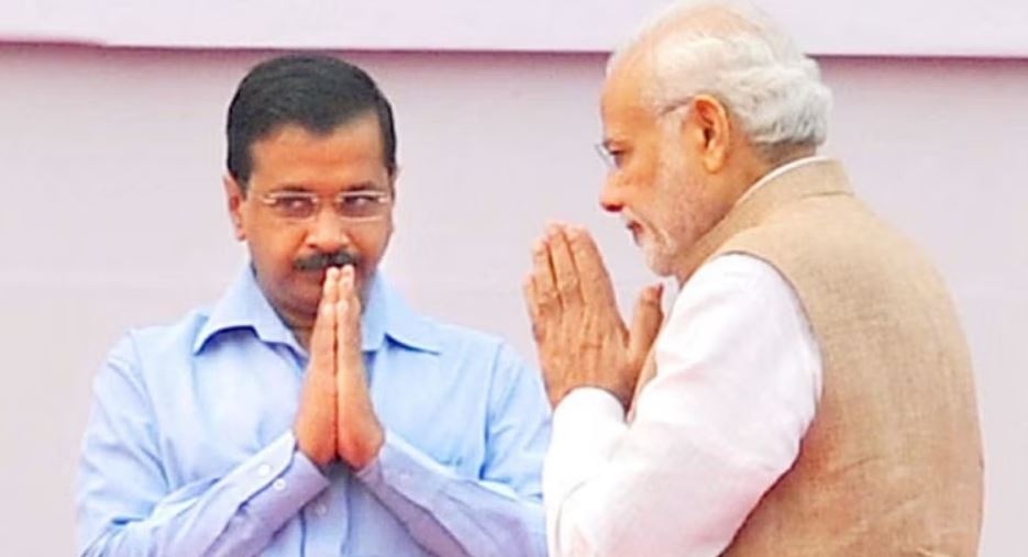 Arvind Kejriwal and PM Narendra Modi