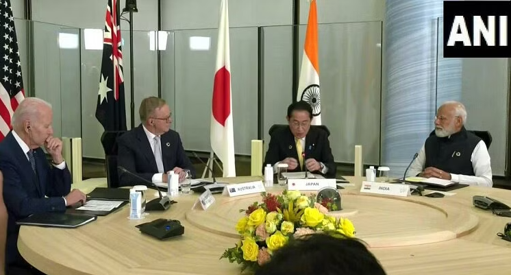 PM Narendra Modi in Quad meeting