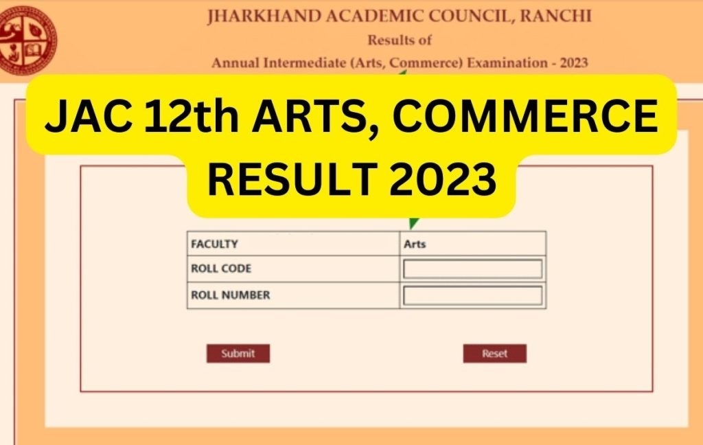 JAC 12th Commerce and Arts results declared