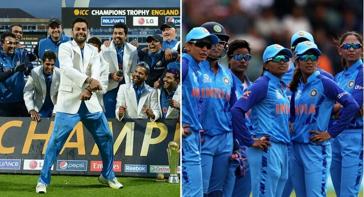 Mens and Womens teams in ICC tournaments