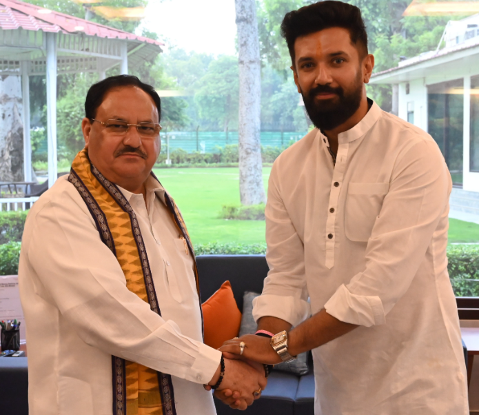 Chirag Paswan and JP Nadda