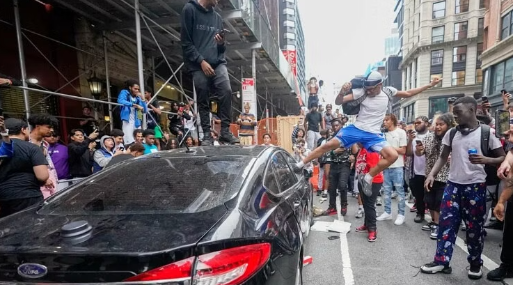 Riots broke out in New York