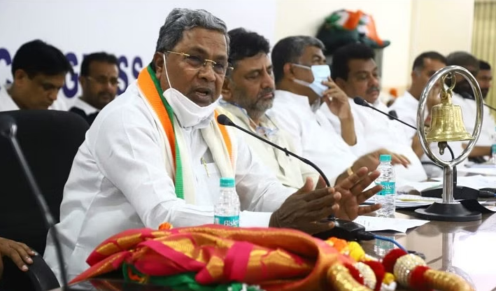 Karnataka CM Siddaramaiah and Deputy CM D K Shivakumar