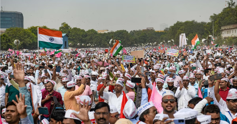 Third rally for OPS in Ramlila Maidan