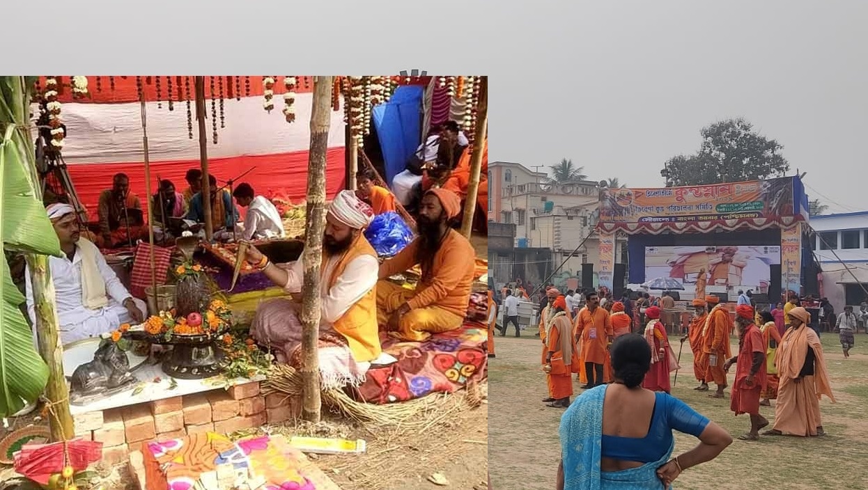 Kumbh Mela organized at Saptarishi Ghat of Trbeni in Hooghly district of West Bengal