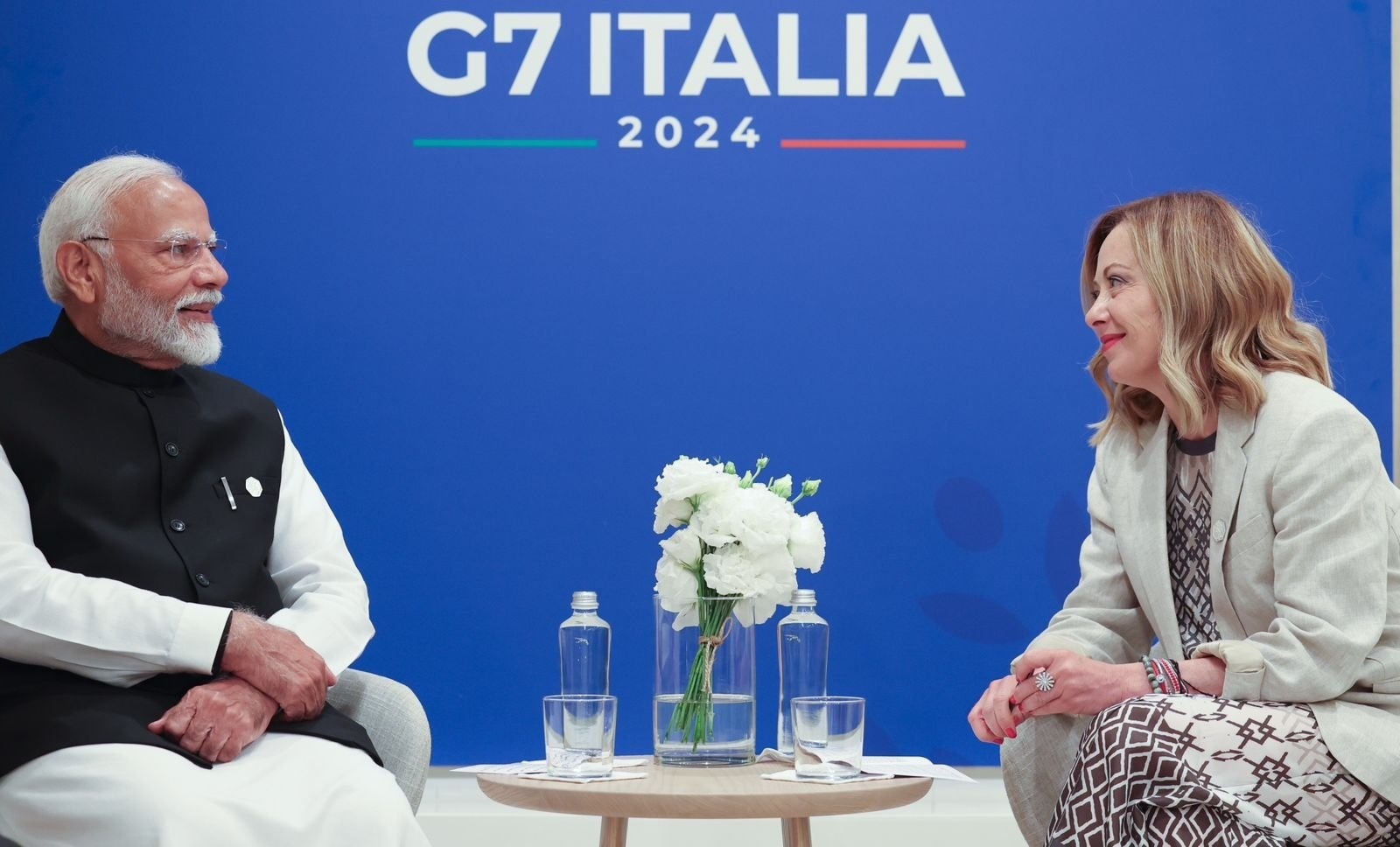 PM Modi Productive Meeting with Italian PM Giorgia Meloni at G7 Summit