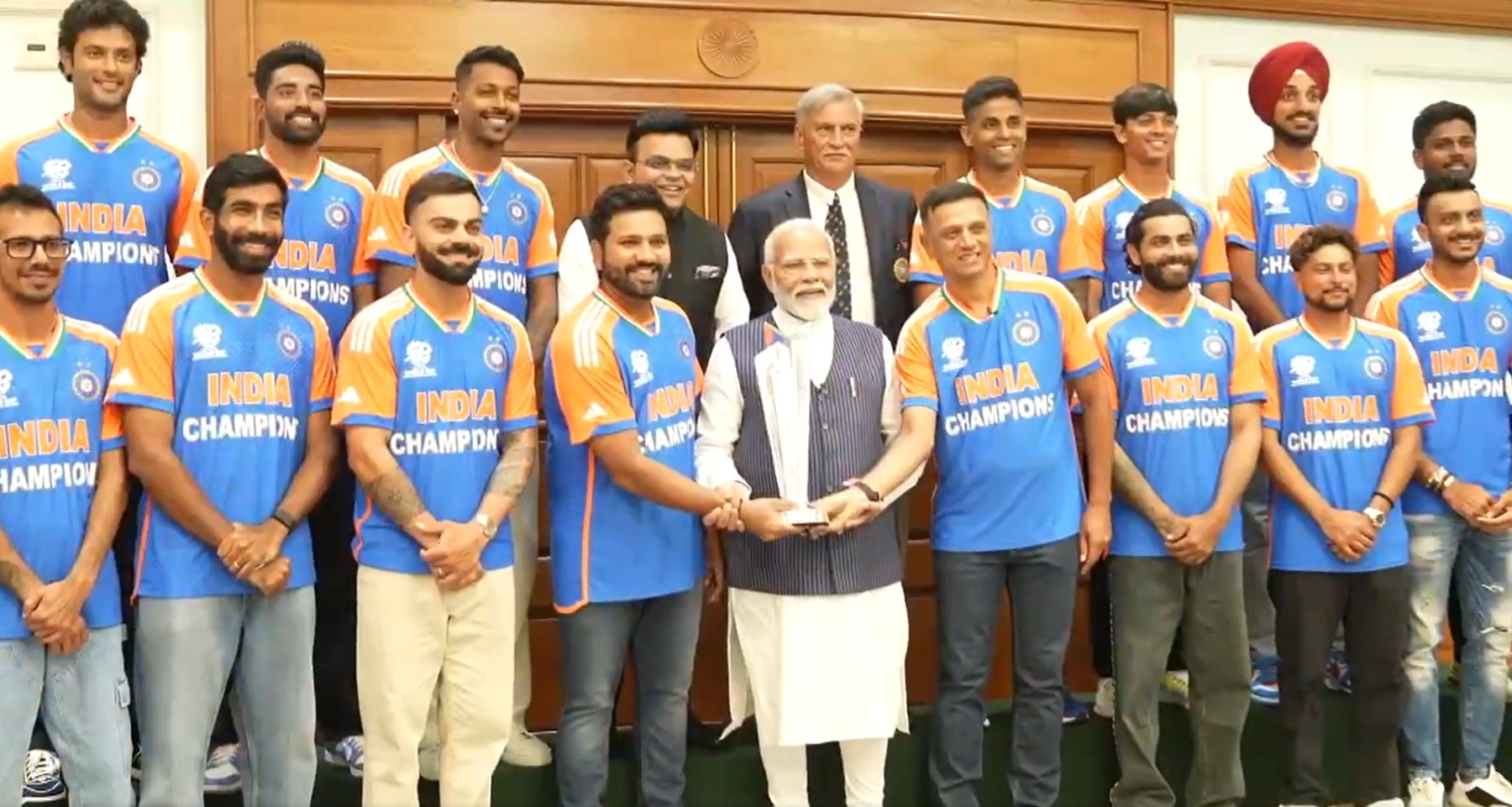 Indian Cricket Team Meets Prime Minister Narendra Modi