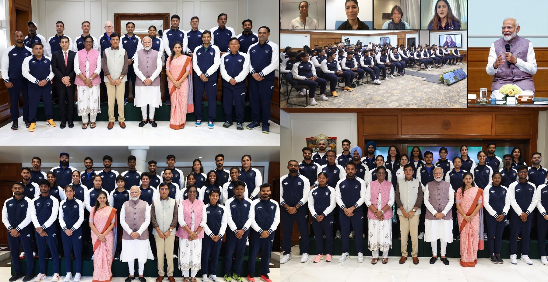 PM Modi Interacts with Indian Athletes Heading to Paris for Olympics