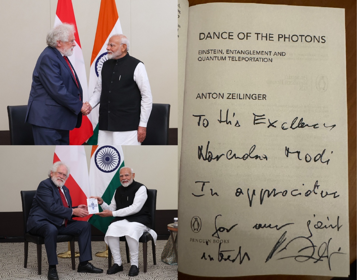 PM Modi Meeting with Nobel Laureate Anton Zeilinger