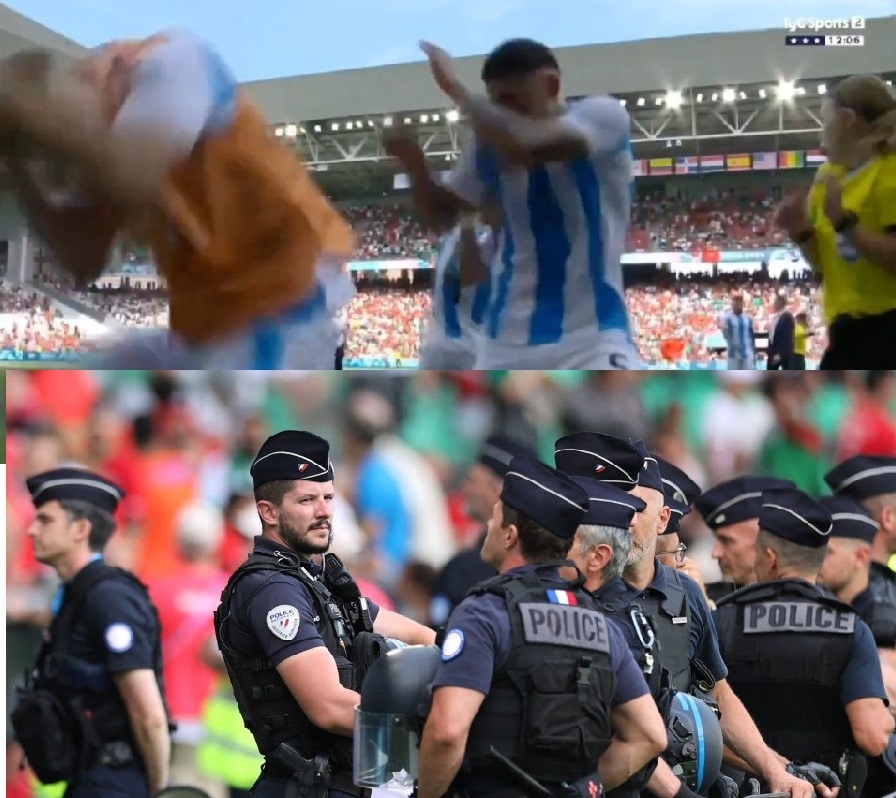 Massive Chaos at Paris Olympics Argentina vs Morocco Match Suspended Due to Hooliganism