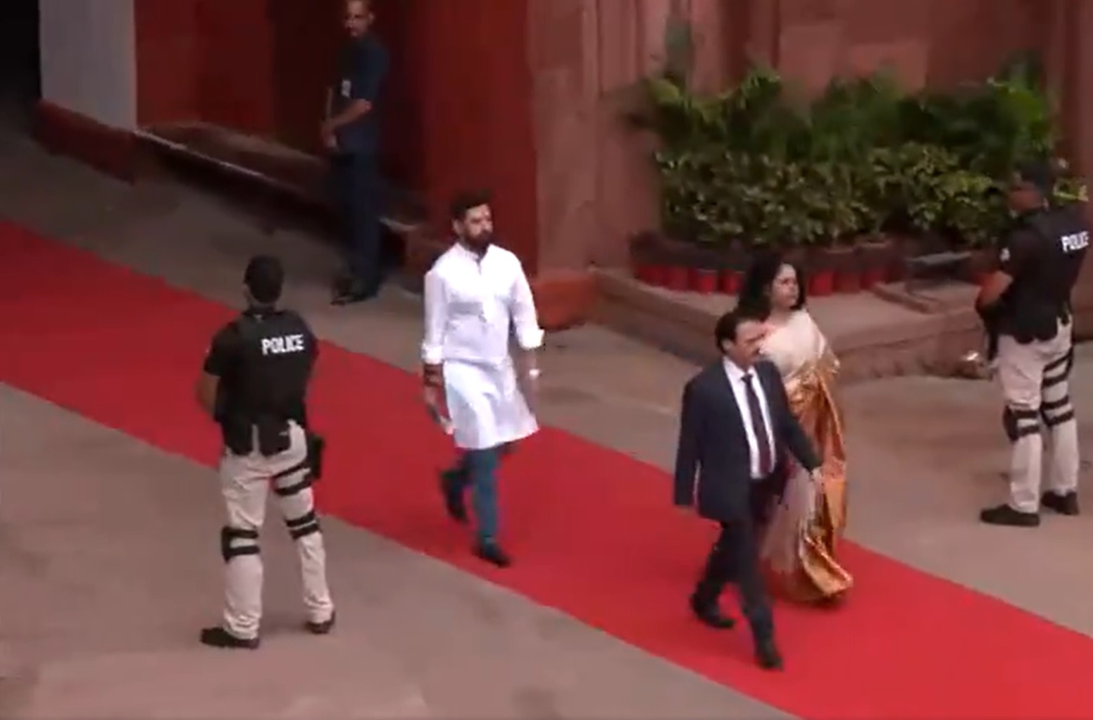 Union Minister Chirag Paswan Arrives at Red Fort for India&rsquo;s 78th Independence Day Celebrations