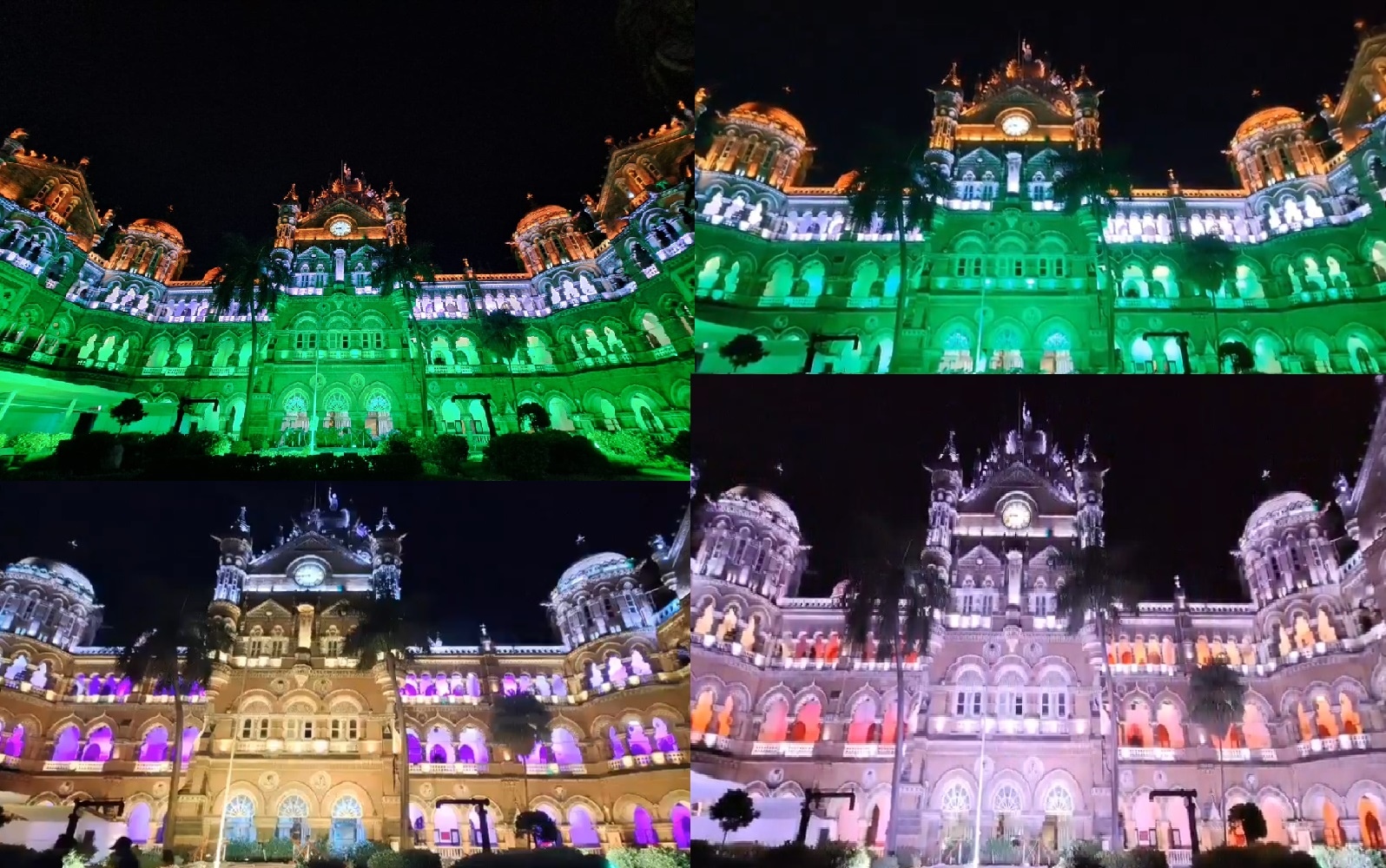 Chhatrapati Shivaji Maharaj Terminus Glows on the Eve of India 78th Independence Day