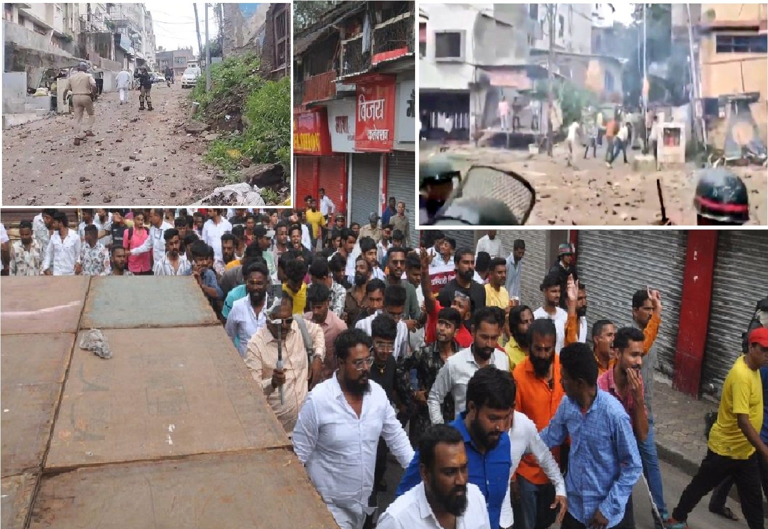 Protests in Nashik Turn Violent: Stone Pelting and Unrest Erupt in Support of Bangladeshi Hindus