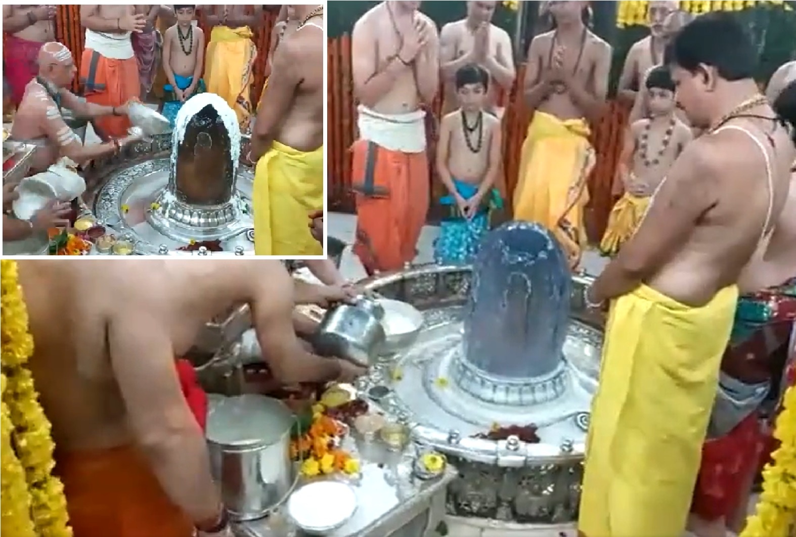 Devotees Offer Prayers at Mahakaleshwar Temple on Last Monday of Sawan