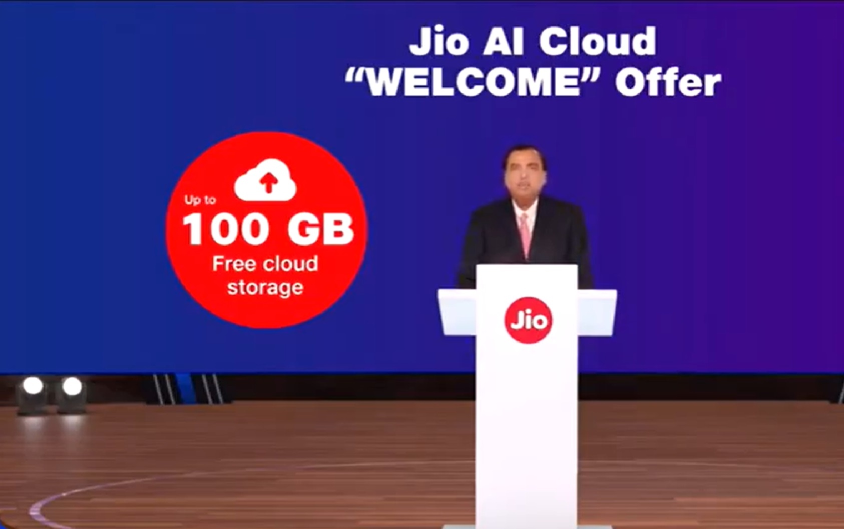 Mukesh Ambani Announces Jio AI-Cloud Welcome Offer with Free Storage for Jio Users