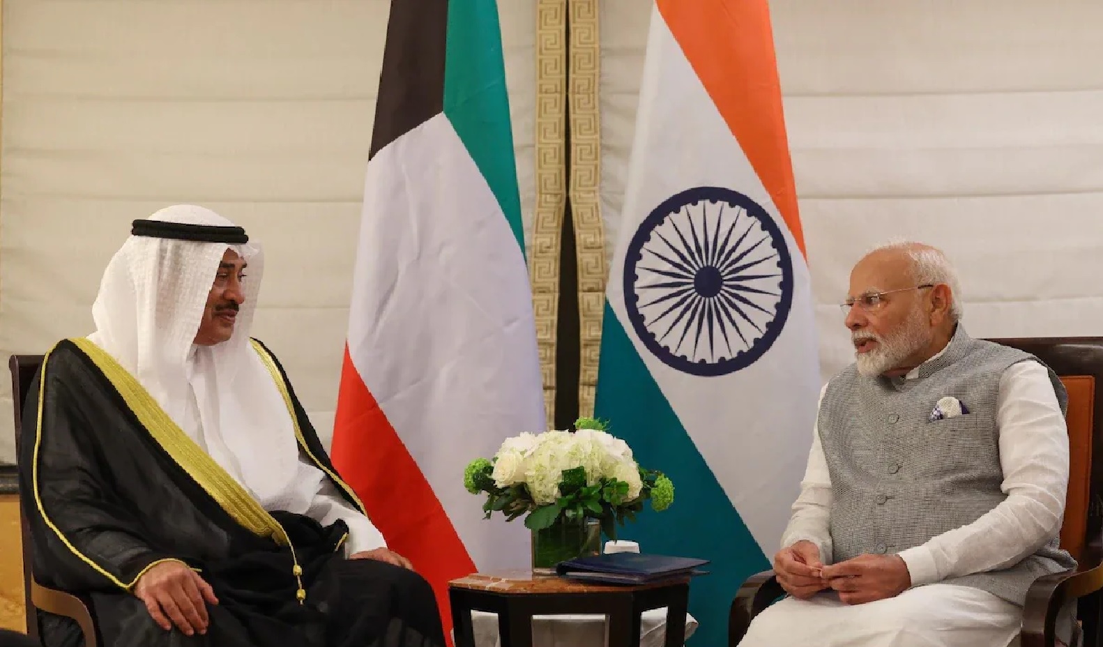 Prime Minister Narendra Modi Holds Bilateral Meeting with Crown Prince Sheikh Sabah Khaled Al-Hamad Al-Sabah of Kuwait i