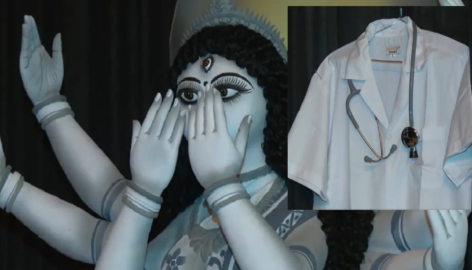 Kolkata Durga Puja Pandal Focuses on RG Kar Medical College Rape and Murder Case
