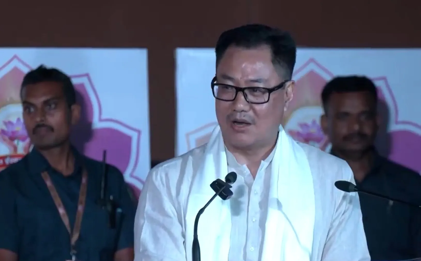 Union Minister Kiren Rijiju Attends Sant Ishwar Samman Samaroh