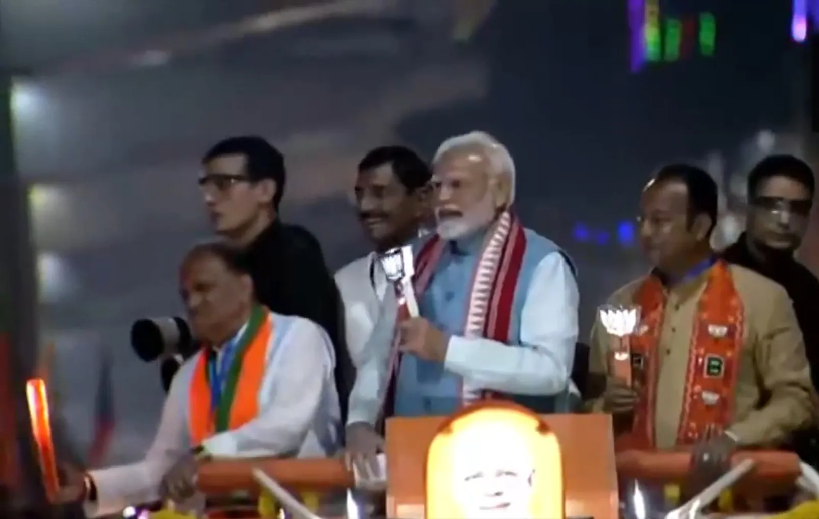 Prime Minister Narendra Modi Leads Roadshow in Ranchi Jharkhand