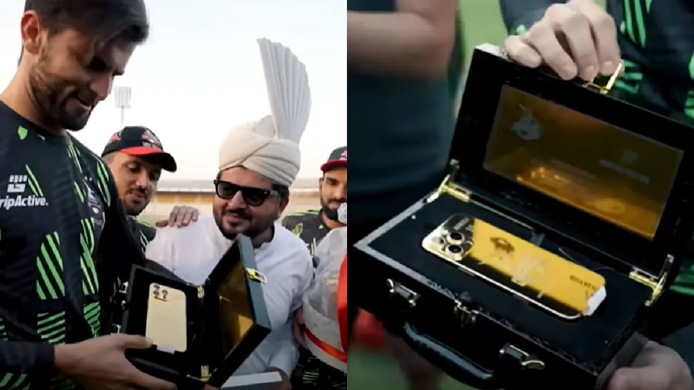 Shaheen Afridi Gifted 24K Gold iPhone 16 Pro After PSL Performance