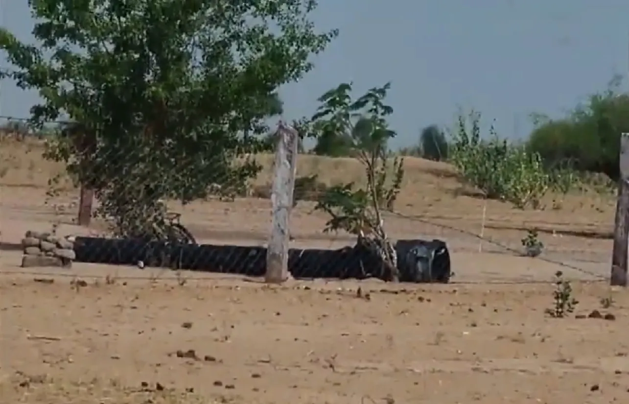Massive Missile Fragment Found in Pokhran After Pakistan Night Attack Rising Cross Border Tensions