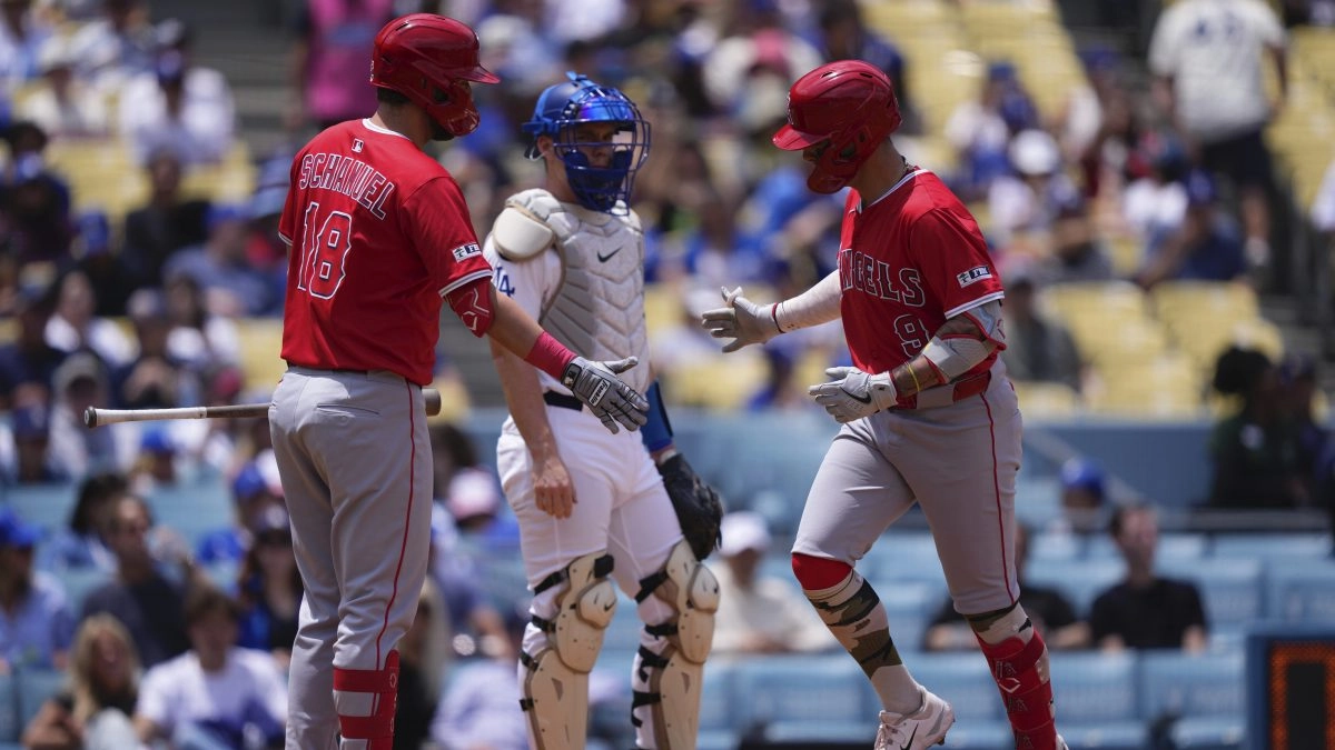 Angels Barren in series three games a dodgers per first time in 15 years