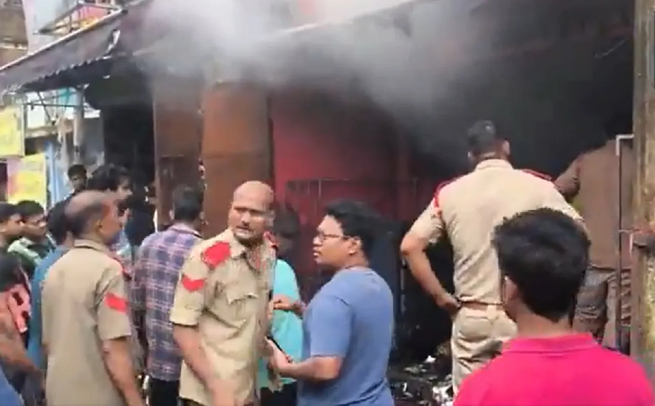 Massive Fire Erupts at Electrical Appliance Shop in Baripada, Mayurbhanj No Casualties Reported