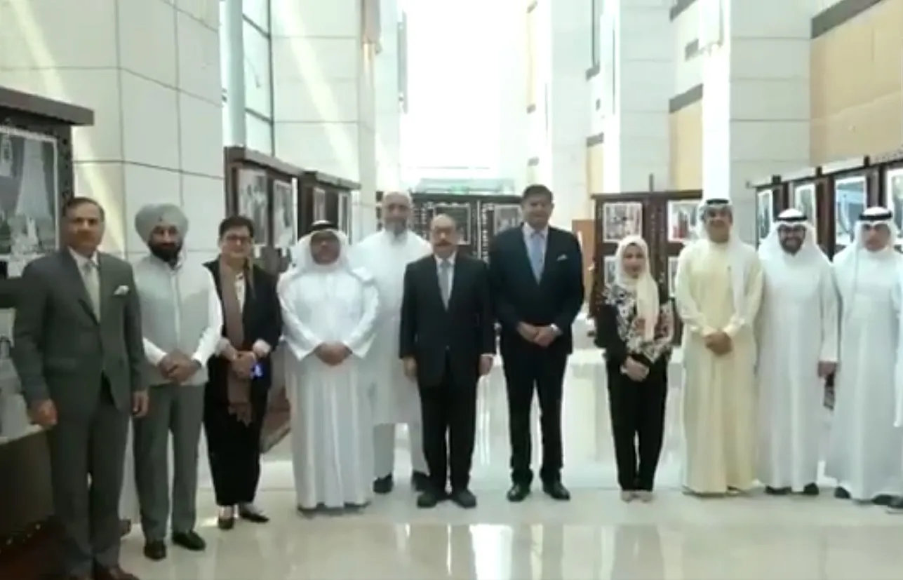 India Kuwait Ties Celebrated Baijayant Panda Leads Delegation to Rihla e Dosti Exhibition in Kuwait