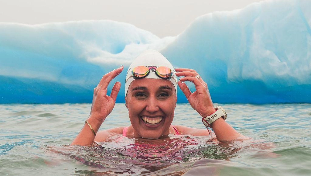 Brbara Hernndez the Chilean that nothing in waters glacial y has a record of swim more long in the Antarctica