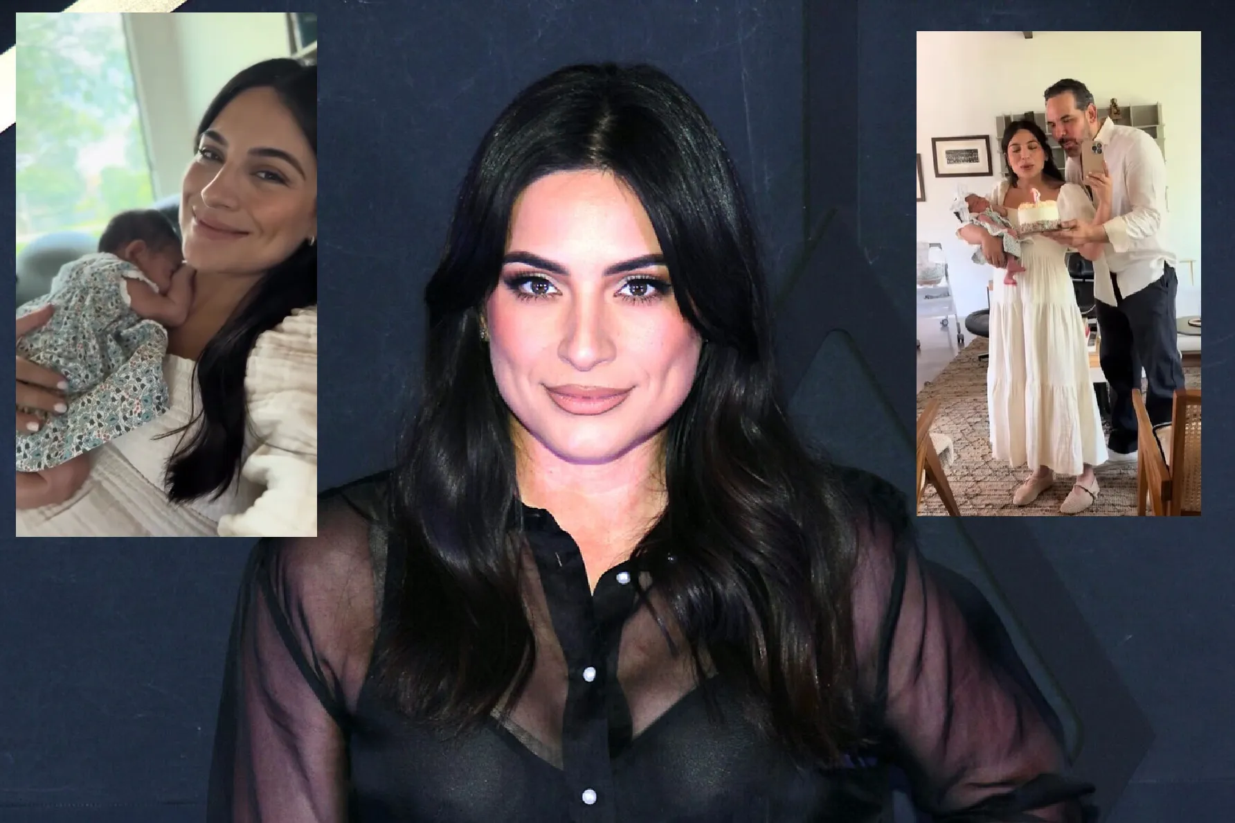 How did Ana Brenda celebrate the first month of her baby Aria