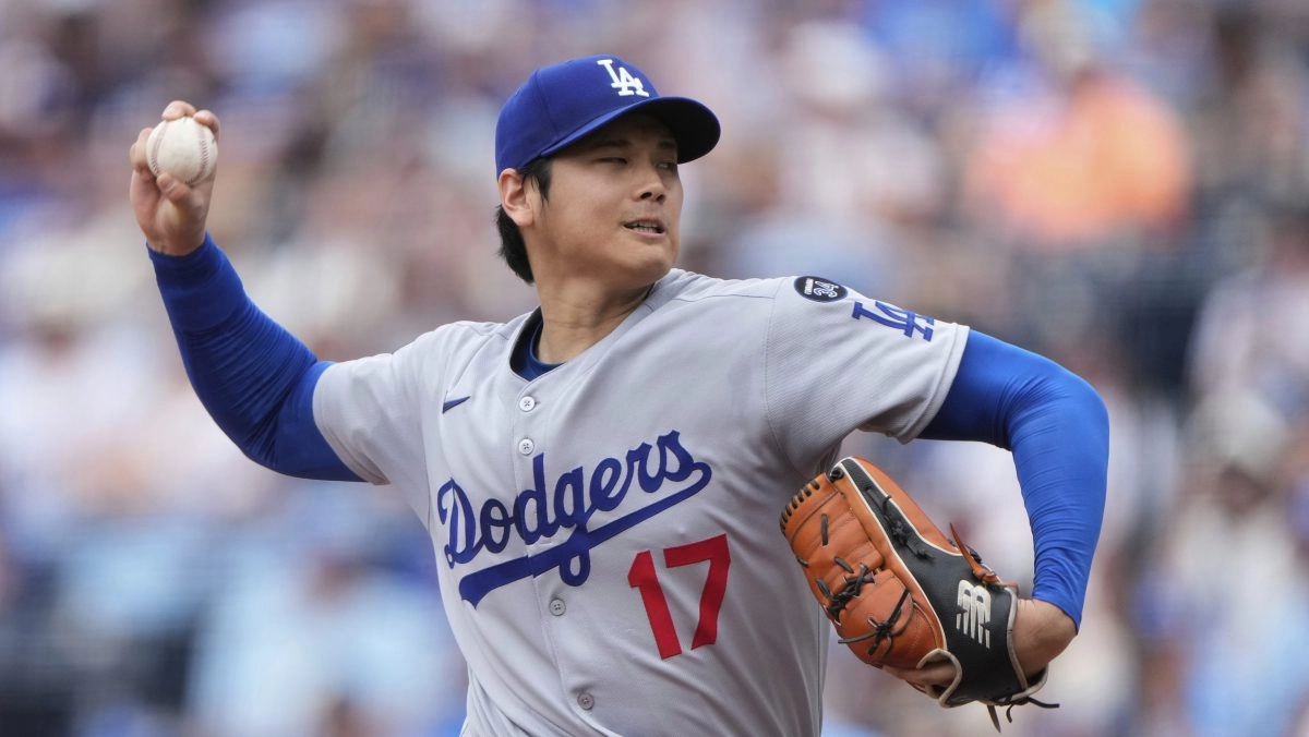 Shohei ohtani spear the pitching faster of the dodgers in 2025